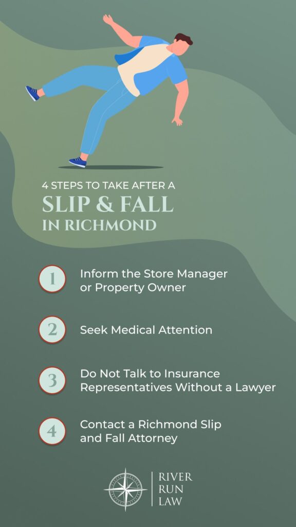 what to do after a slip and fall accident in richmond